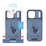 قاب اورجینال US Polo Assn جیر Apple iPhone 17 Pro Max - آبی (پک دار)