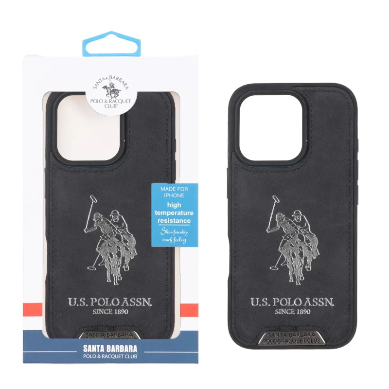 قاب اورجینال US Polo Assn جیر Apple iPhone 16 Pro - مشکی (پک دار) - تصویر 2