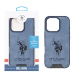 قاب اورجینال US Polo Assn جیر Apple iPhone 16 Pro - آبی (پک دار)