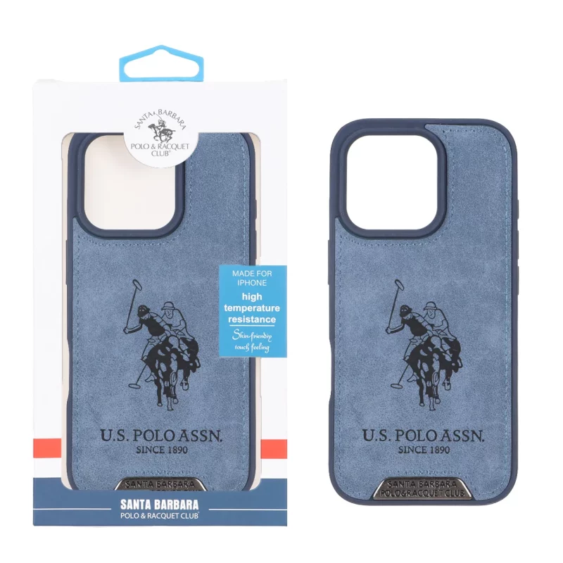 قاب اورجینال US Polo Assn جیر Apple iPhone 16 Pro - آبی (پک دار) - تصویر 2