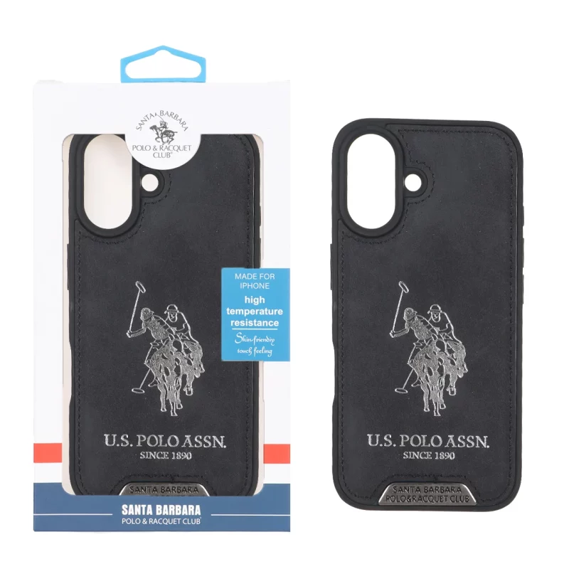 قاب اورجینال US Polo Assn جیر Apple iPhone 17 - مشکی (پک دار) - تصویر 2