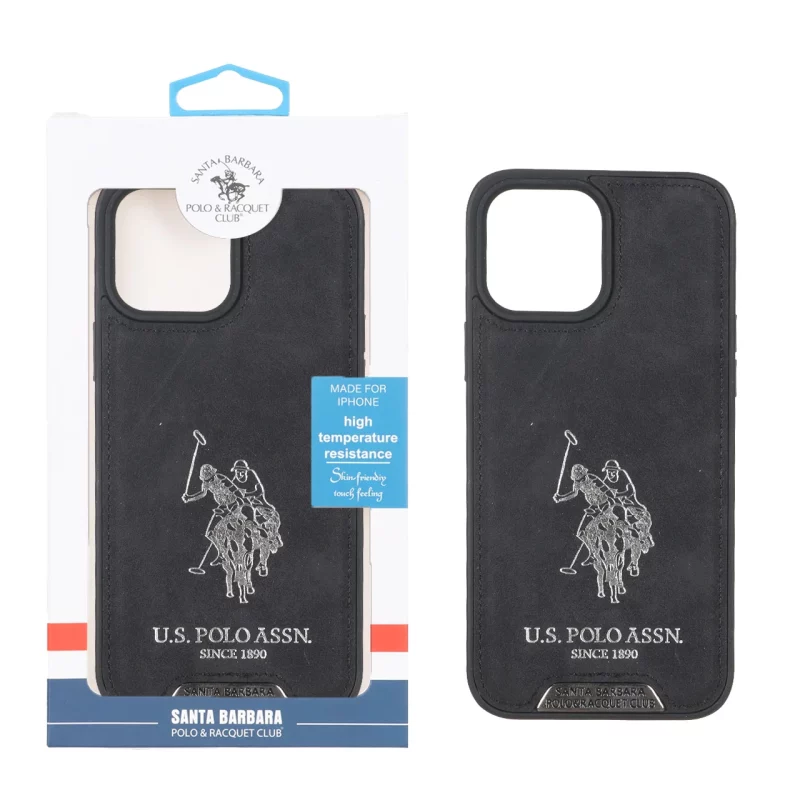 قاب اورجینال US Polo Assn جیر Apple iPhone 13 Pro Max - مشکی (پک دار) - تصویر 2