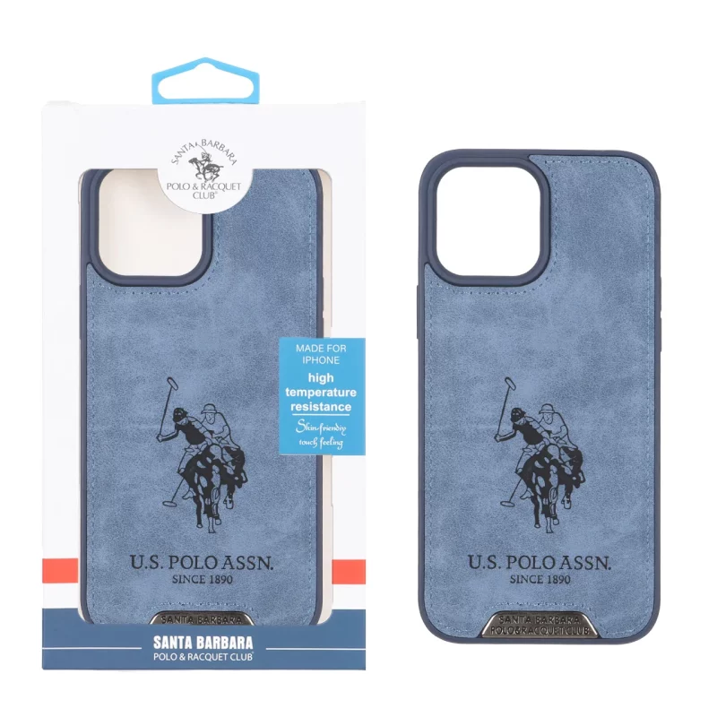 قاب اورجینال US Polo Assn جیر Apple iPhone 13 Pro Max - آبی (پک دار) - تصویر 2