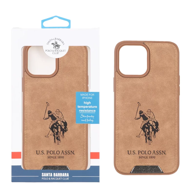 قاب اورجینال US Polo Assn جیر Apple iPhone 13 Pro Max - صحرایی (پک دار) - تصویر 2