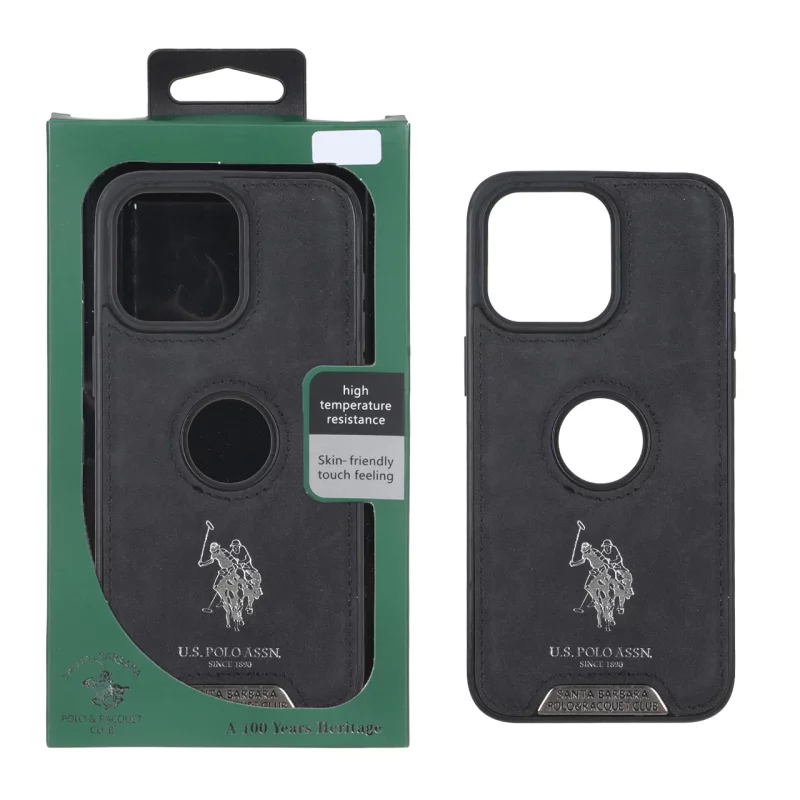 قاب اورجینال US Polo Assn جیر Apple iPhone 15 Pro Max - مشکی (پک دار) - تصویر 2