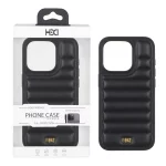قاب اورجینال HDD چرم پافری طرح دوخت Apple iPhone 15 Pro - مشکی (پک دار)