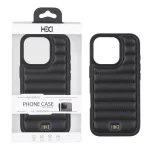 قاب اورجینال HDD چرم پافری طرح دوخت Apple iPhone 16 Pro - مشکی (پک دار)