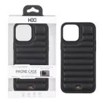 قاب اورجینال HDD چرم پافری طرح دوخت Apple iPhone 13 Pro Max - مشکی (پک دار)