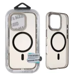 قاب اورجینال VIVA MADRID پشت سخت MagSafe لنز نگین دار Apple iPhone 16 Pro - مشکی (پک دار)