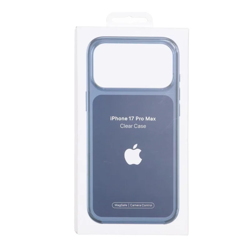 قاب اورجینال Clear Case شفاف MagSafe آی سی دار Apple iPhone 17 Pro Max - سرمه ای (پک دار) - تصویر 2