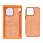 قاب اورجینال HDD محافظ لنز متال Apple iPhone 14 Pro Max - کاراملی (پک دار)
