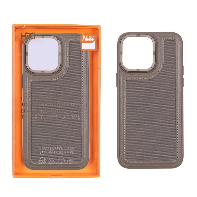 قاب اورجینال HDD برزنتی دور چرم دوخت دار Apple iPhone 14 Pro Max - سبز (پک دار) - تصویر 2