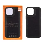 قاب اورجینال HDD برزنتی دور چرم دوخت دار Apple iPhone 13 Pro Max - مشکی (پک دار)