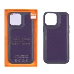 قاب اورجینال HDD برزنتی دور چرم دوخت دار Apple iPhone 13 Pro Max - بنفش (پک دار)
