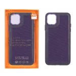 قاب اورجینال HDD برزنتی دور چرم دوخت دار Apple iPhone 11 Pro Max - بنفش (پک دار)