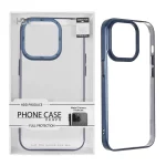 قاب اورجینال HDD شفاف لنز آلومینیومی Apple iPhone 14 Pro - سرمه ای (پک دار)