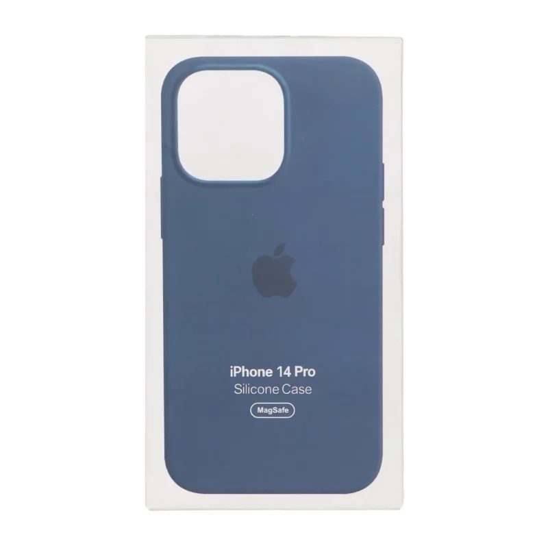 قاب اورجینال درجه یک Silicone Case پاک کنی Magsafe مدل Apple iPhone 14 Pro - سرمه ای (پک دار) - تصویر 2