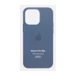 قاب اورجینال درجه یک Silicone Case پاک کنی Magsafe مدل Apple iPhone 14 Pro Max - سرمه ای (پک دار)