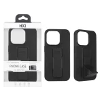 قاب اورجینال HDD چرمی استندشو مگنتی Apple iPhone 14 Pro Max - مشکی (پک دار)