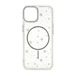قاب Star شفاف طرح مگ سیف نگین دار Apple iPhone 13 / iPhone 14 - مشکی
