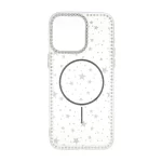 قاب Star شفاف طرح مگ سیف نگین دار Apple iPhone 15 Pro Max - مشکی