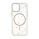 قاب Star شفاف طرح مگ سیف نگین دار Apple iPhone 12 Pro / iPhone 12 - طلایی
