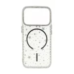 قاب Star شفاف طرح مگ سیف نگین دار Apple iPhone 17 Pro - مشکی