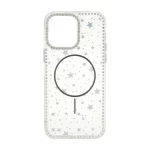قاب Star شفاف طرح مگ سیف نگین دار Apple iPhone 14 Pro Max - مشکی