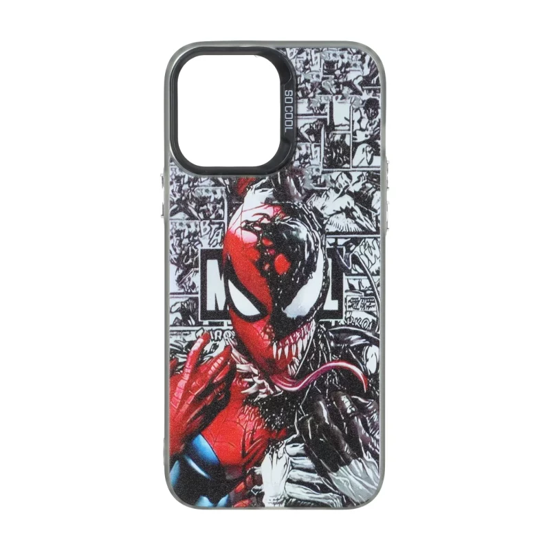 قاب SO COOL بلک لنز دکمه کروم طرح دار Apple iPhone 13 Pro Max - طرح 8 - تصویر 2