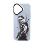 قاب SO COOL بلک لنز دکمه کروم طرح دار Apple iPhone 16 - طرح 14