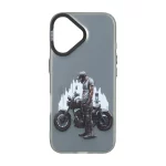 قاب SO COOL بلک لنز دکمه کروم طرح دار Apple iPhone 16 - طرح 16