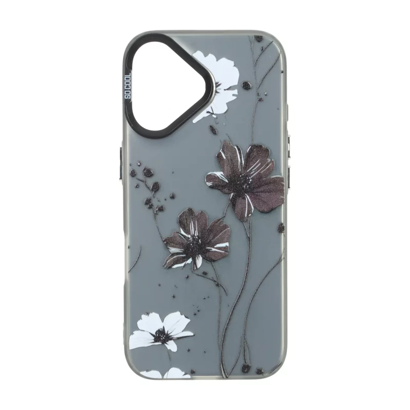 قاب SO COOL بلک لنز دکمه کروم طرح دار Apple iPhone 16 - طرح 19 - تصویر 2