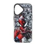 قاب SO COOL بلک لنز دکمه کروم طرح دار Apple iPhone 16 - طرح 21