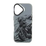 قاب SO COOL بلک لنز دکمه کروم طرح دار Apple iPhone 16 - طرح 23