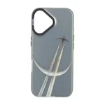 قاب SO COOL بلک لنز دکمه کروم طرح دار Apple iPhone 16 - طرح 24