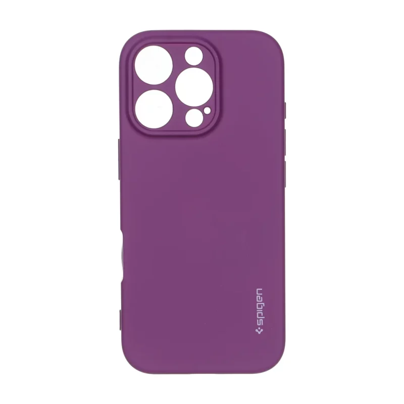 قاب سیلیکونی Spigen محافظ لنزدار Apple iPhone 16 Pro - ارغوانی - تصویر 2