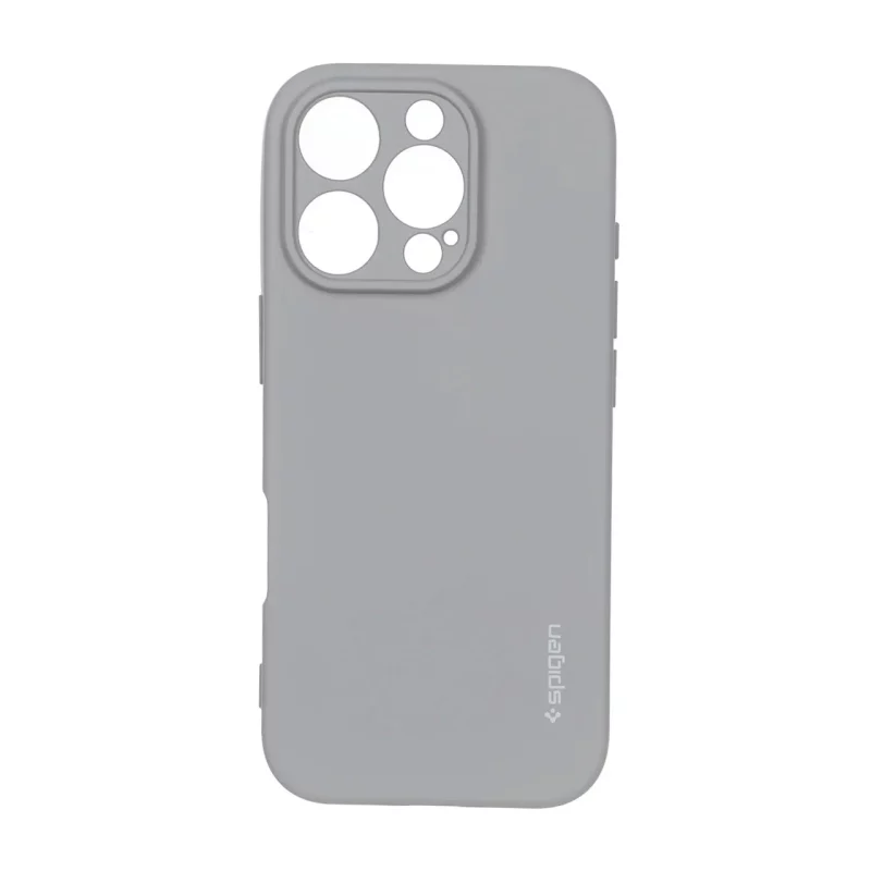 قاب سیلیکونی Spigen محافظ لنزدار Apple iPhone 16 Pro - طوسی - تصویر 2