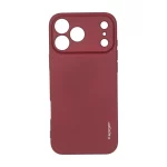 قاب سیلیکونی Spigen محافظ لنزدار Apple iPhone 17 Pro Max - زرشکی