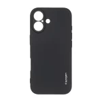 قاب سیلیکونی Spigen محافظ لنزدار Apple iPhone 17 - مشکی