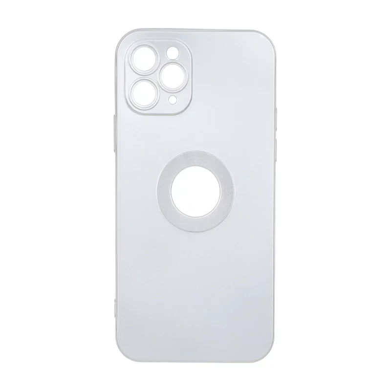 قاب طرح الکترواستاتیک مات محافظ لنزدار Apple iPhone 11 Pro - نقره ای - تصویر 2