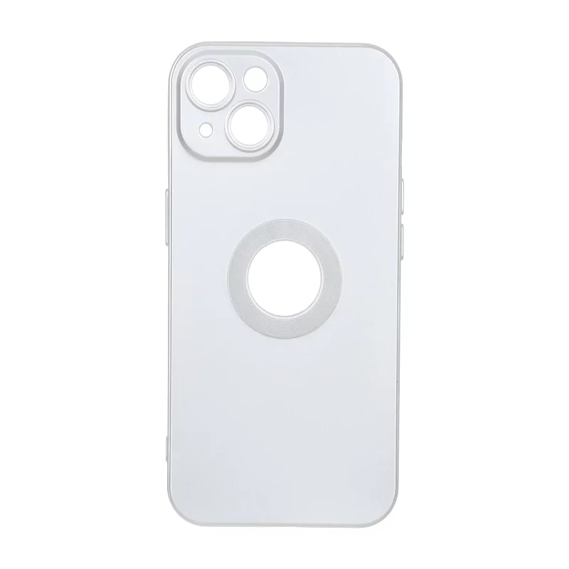 قاب طرح الکترواستاتیک مات محافظ لنزدار Apple iPhone 13 / iPhone 14 - نقره ای - تصویر 2