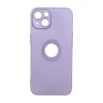 قاب طرح الکترواستاتیک مات محافظ لنزدار Apple iPhone 13 / iPhone 14 - بنفش