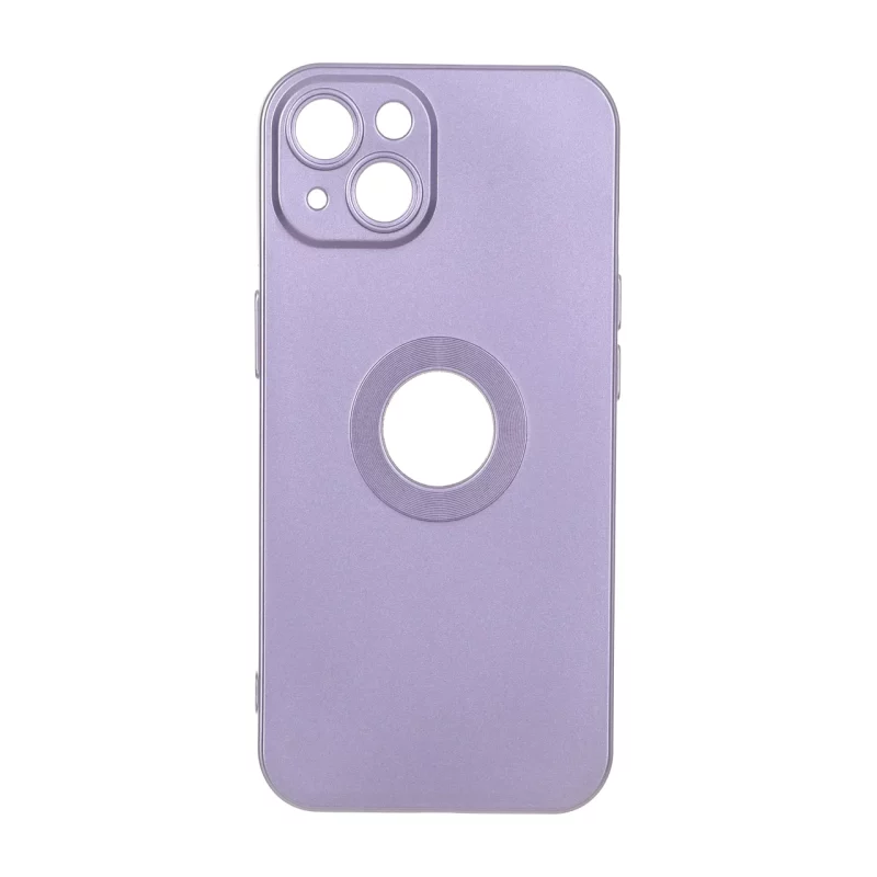 قاب طرح الکترواستاتیک مات محافظ لنزدار Apple iPhone 13 / iPhone 14 - بنفش - تصویر 2