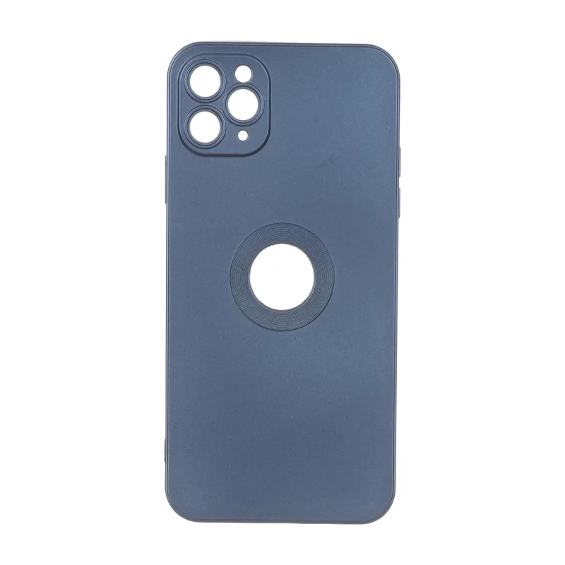 قاب طرح الکترواستاتیک مات محافظ لنزدار Apple iPhone 11 Pro Max - سرمه ای - تصویر 2