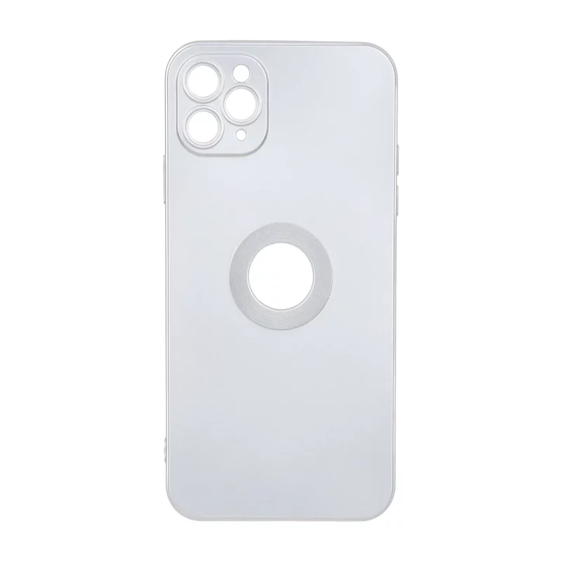 قاب طرح الکترواستاتیک مات محافظ لنزدار Apple iPhone 11 Pro Max - نقره ای - تصویر 2