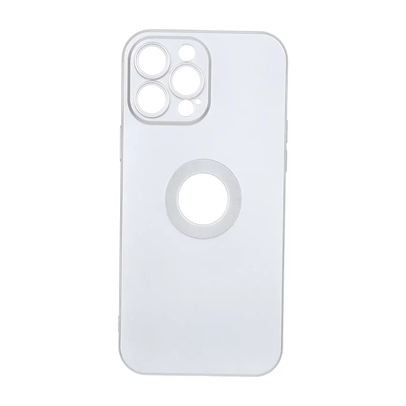 قاب طرح الکترواستاتیک مات محافظ لنزدار Apple iPhone 13 Pro Max - نقره ای - تصویر 2