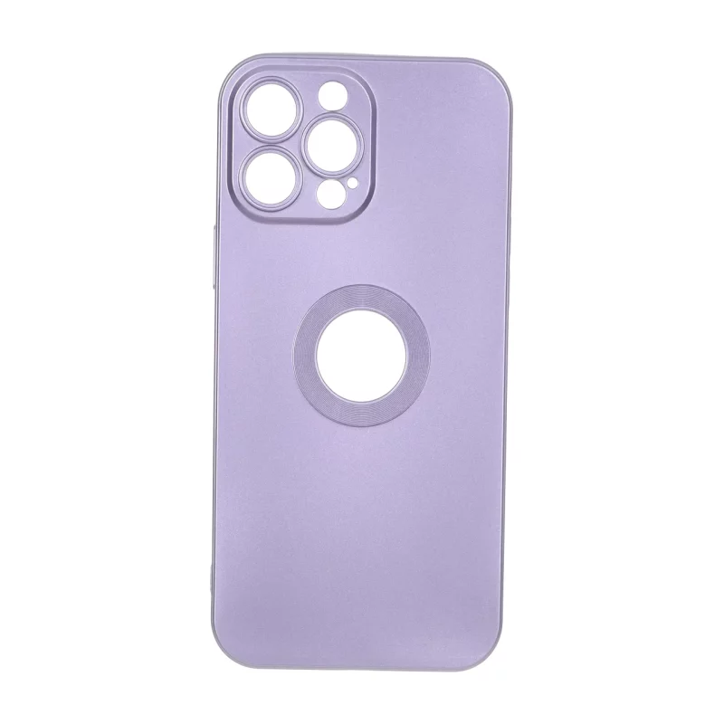 قاب طرح الکترواستاتیک مات محافظ لنزدار Apple iPhone 13 Pro Max - بنفش - تصویر 2
