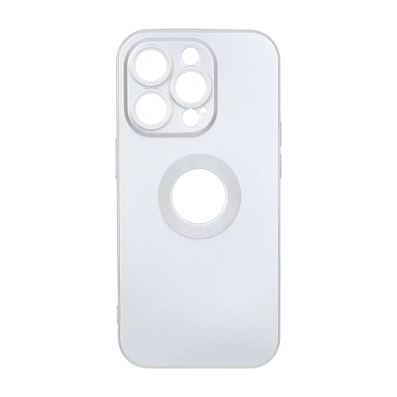 قاب طرح الکترواستاتیک مات محافظ لنزدار Apple iPhone 14 Pro - نقره ای - تصویر 2