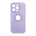 قاب طرح الکترواستاتیک مات محافظ لنزدار Apple iPhone 14 Pro - بنفش