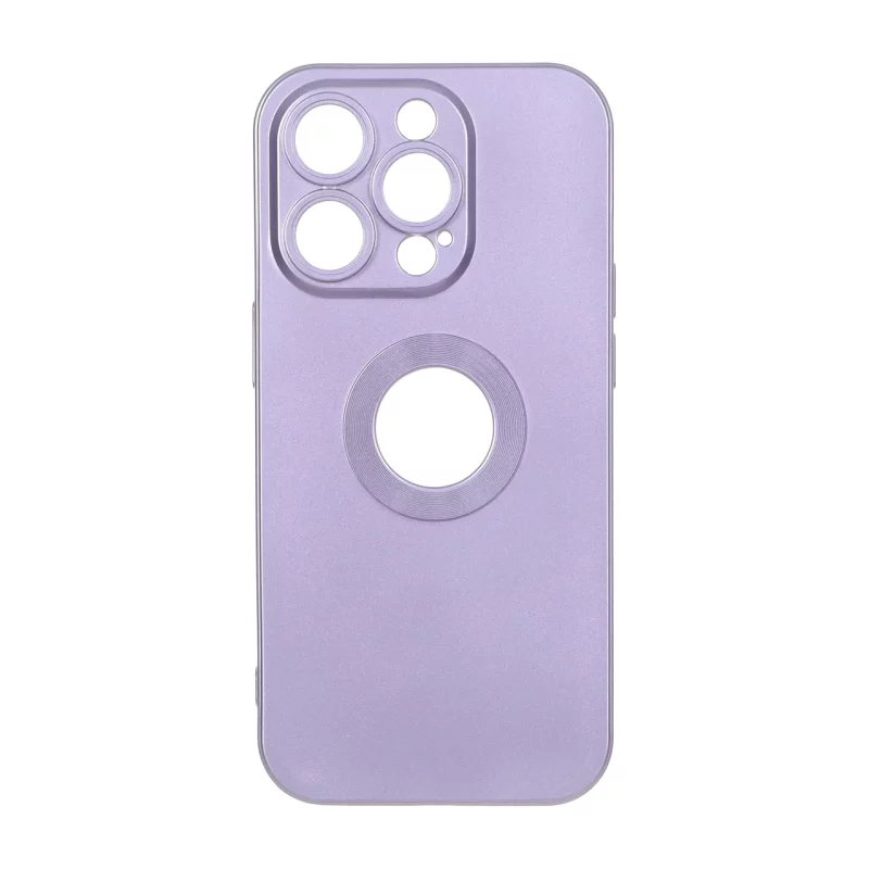 قاب طرح الکترواستاتیک مات محافظ لنزدار Apple iPhone 14 Pro - بنفش - تصویر 2